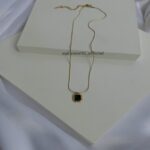 Green Crystal Hexa Necklace