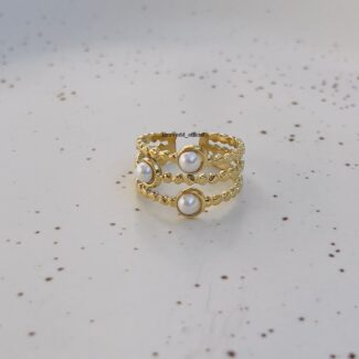 Pearl Adjustable Ring