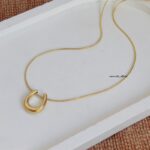 U Shaped Pendant Necklace
