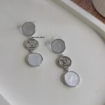 LV Silver Plated Earrings