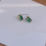 Green Crystal Studs