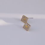 Heart In Square Studs