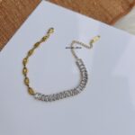 White Crystal Chain Bracelet