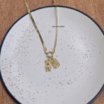 Teddy Snake Chain Charm Necklace