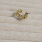 White Diamond Crystal Ring - Adjustable