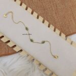 Green Studded Evileye Bracelet