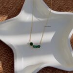 Green Superellipse Crystal Necklace