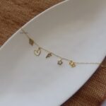 White Heart Charm Bracelet