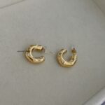 White Diamond Hook Earrings