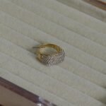 White Diamond Studded Ring