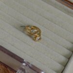 White Drop Crystal Ring