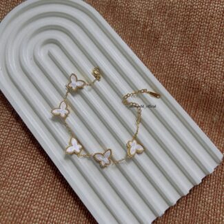 White Butterfly Bracelet