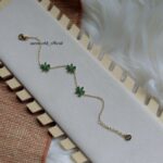 Green Crystal Flower Bracelet