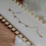 White Tiny Crystal Heart Bracelet