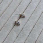 White Eye Crystal Studs