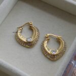 Heart Studded Earrings