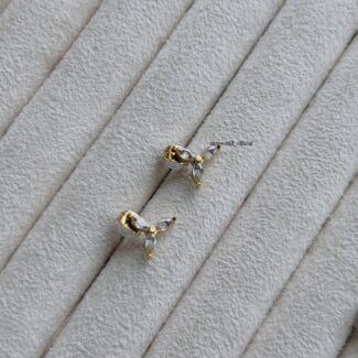 White Crystal Earrings