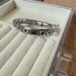 Black Snowflake Charm Bracelet