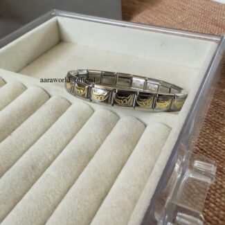 Moon Dual Tone Bracelet