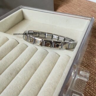 Round Dual Tone Bracelet