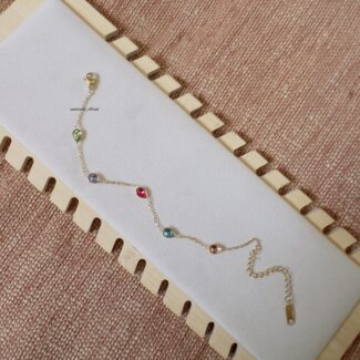 Multicolor Drop Crystal Bracelet