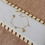 White Crystal Charm Bracelet