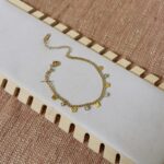 Butterfly With White Crystal Bracelet