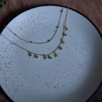 White Crystal Star Layered Necklace