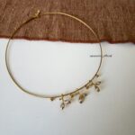 White Crystal Leaf Choker